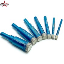 6MM 8MM 10MM 12MM 14MM 16MM 다이아몬드 코팅 드릴 비트 타일 대리석 콘크리트 드릴링 톱 코어 식사, [10] 7PCS