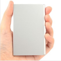 메탈 스틸 실버 은색 모던 깔끔 명함 카드 케이스 보관함 자석명함지갑
