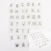 이니셜문자 스티커 1P 스티커주문제작 다이어리꾸미기 이름표디자인 데코스티커 학교스티커, Q