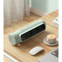 PYHO미니 선풍기 냉방 소형 써큘레이터 저소음 에어 사무실 날개없는선풍기, 민트, 민트