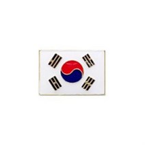 ch_3801 와펜 태극기 뱃지 정복용 태극기 국기 뱃지 추모뱃지 군인용품