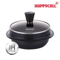 해피콜 늘담 티타늄 IH 가마솥, 블랙, 18cm