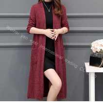 티피 티피 여성 니트코트 롱가디건 빅사이즈
