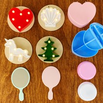 (데코덴 재료) 오르골 보석함 무드등 거울 필통 가방 꾸미기용 만들기 단품 DIY 방과후수업재료, 무드등 트리