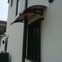 캐노픽스 550x2100 비가림 차양막 창문차양 렉산 넥산 폴리카보네이트 창문캐노피, 그린, 1개, 그레이