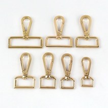 키링부자재 가방 스트랩 행거에 대 한 13-50mm 금속 스냅 후크 버클 수하물 트리거 클립 개 목걸이 회전 걸, 02 LightGold_02 16mm