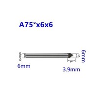 돌 대리석 조각 커터 화강암 라우터 비트 CNC 카바이드 선반 칼 타일 드릴링 밀링 공작 기계, A75x6x6, A75x6x6