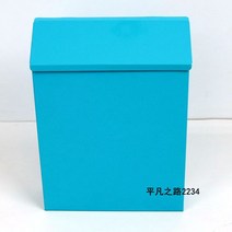 우편함 전원주택 주택 녹방지도장 대형 빌라 우체통 레트로 다세대 방수 우편함 스탠드 전원 사서함 빌라 벽걸이 실외용 모던 방수 철제 유럽식 우편함 야외용 현관 복고풍, S