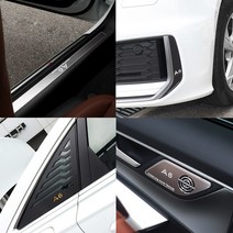 JSTAR 아우디 A6 C8 기스방지 알루미늄 실내외 인테리어 악세사리 튜닝 익스테리어 DIY 몰딩용품, 07_AL도어하단스피커
