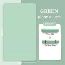 실내자전거매트 두꺼운 NBR 미끄럼 방지 세탁 가능 피트니스 요가 필라테스 매트 20MM 90CM 고밀도 무취 운동 홈 체조 패드, [03] 20mm, [01] 183x61cm 2