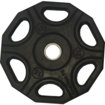 6홀 12각 원판 아메리칸핏, 15kg, 블랙