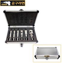 공구라면 ( 09RM ) 초경 홀쏘(합금) 세트 다용도 철판 스텐 천공 알루미늄 보관함, [선택1] 초경 홀쏘 6P(16~35), 1세트