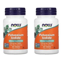 Now Foods 나우 푸드 포타슘 아이오딘 Potassium Iodide 30mg 60정 2개
