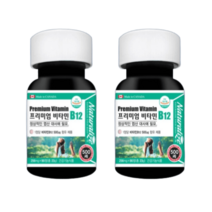 프리미엄 비타민B12 고함량 수용성 비타민비 12 180정 6개월분, 비타민B12 고함량 256mg 90정 2박스