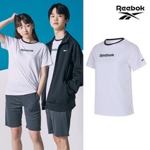 리복 [REEBOK] NEW 리복키즈 주니어 흡한속건 티셔츠 화이트