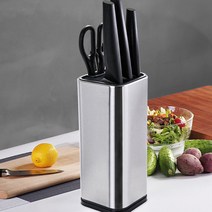 달자샵 주방 고급 인테리어 심플 스텐 칼꽂이 과도 식칼 수납 거치대 칼 블럭, 1Pcs, 로즈골드