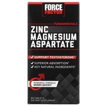 Force Factor Zinc Magnesium Aspartate 60 Tablets