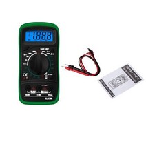저항성누설전류계 누설전류계 저항측정 XL830L 휴대용 디지털 멀티미터 LCD 백라이트 ACDC 전압계 옴 전압 테스터 미터, green