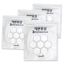 착한포장 원형 물걸레 청소포 다양한 사이즈 국내생산 교체용 습식 사이즈 택1, 3겹 145mm 22매 4팩, 4개