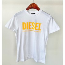 22SS 디젤 키즈 반팔 티셔츠 00J4P6 00YI9 화이트 8 10A