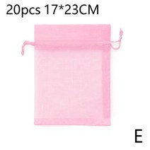 딸기 포도 과일 그물 메쉬 야채 보호 가방 20 개 해충 방제용 조류 정원, 05 pink17x23CM