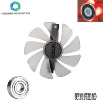 쿨링팬 노트북 CPU 사파이어 NITRO RX480 8G RX 470 4G GDDR5 RX570 4G/8G D5 RX580 OC용 교체 팬 CF1015H12D DC12V 95mm, [01] Blue LED