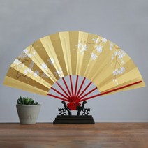 중국 전통 꽃 부채 댄스 팬 다채로운 29*51cm 성인 핸드 방수 이브테일 a 메인 Abanicos Para Boda De Mano, 한개옵션1, 41 A41