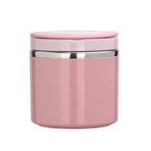 보온 보냉 주전자 630ml1000ml 점심 아침 식사 컵 스테인레스 스틸 수프 컵 볼륨 냄비 절연 식품 용기 도시락 도시락 상자, 핑크 630ml