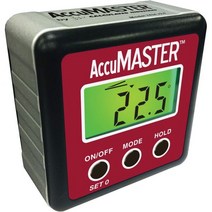 계산된 산업 7434 AccuMASTER 2-in 1 자기 디지털 레벨 및 각도 파인더/경사계/베벨 게이지 최신 MEM 기술 공인 IP54 분진, 단일옵션