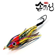삼발이 틴셀 왕눈이 문어 에기 문어헌터 채비 낚시, [B7-10] 틴셀크롬골드