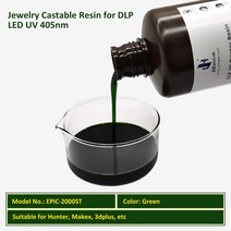 3D프린터재료 JAMGHE 쥬얼리 캐스트 수지 손실 왁스 405nm UV DLP LCD SLA 3D 프린터 500g/1000g, 07 epic-2000 500g