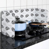 세련된디자인 위생적인 주방용 기름막이 경첩식 코펫, 1개, 블랙