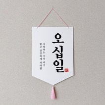 파티베이비 50일 셀프촬영 가랜드 월배너 족자