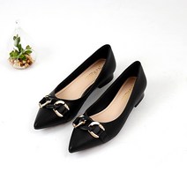 오늘발송+주문폭주) 봄 여름 스틸레토 체인 플랫구두 2cm