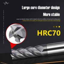 CNC Maching Endmills HRC70 1678TO 20MM 4 플루트 밀링 커터 합금 코팅 텅스텐 강 절삭 공구 초경 엔드 밀, 20X40X20X100