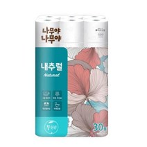 나무야나무야 내추럴 화장지 두루마리 3겹 27m 30롤