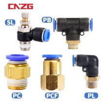 유압호스 공압 에어 커넥터 피팅 PC PCF/PL/PLF 4mm 6mm 8mm 스레드 1/8 1/4 3/8 1/2 호스 파이프 퀵, [18] 12-02, [02] PCF