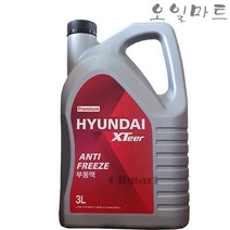 오일마트 현대 엑스티어 XTeer 부동액 3리터 사계절 냉각수 냉각부동액, 현대오일뱅크부동액, 1개