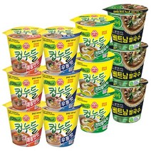 [블루존] 오뚜기 컵누들 4종 12개입(매콤한맛 3 + 우동맛 3 + 베트남쌀국수 3 + 잔치쌀국수 3), 1세트