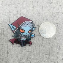 귀여운 만화 하스 스톤 시리즈 냉장고 자석 고급 아크릴 냉장고 자석 월드 오브 워크래프트 냉장고 자석 와우, 3