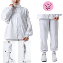 HACCP 식품공장 세척 육가공 방수 위생복 바지 빠른건조 푸드웨어 땀배출, 상의 110(3XL)