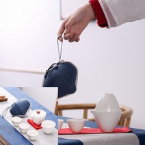 휴대용 3인 다기 커피유리컵 다기잔 내열강화유리컵 커피유리잔 커피잔걸이 중국찻잔 차통 다구세트 요리도구