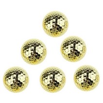 골프공 선물 반반 비거리 추천 Crestgolf 6 pcs 두 레이어 황금 골프 공 공, 노란색