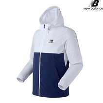 뉴발란스 NBNAA47033-WH 에센셜 스트레치 우븐 바람막이 공용 트레이닝 자켓