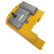 Huina 1580 오리지널 섀시 푸시로드 로터리 턴테이블 드라이버 기어 박스 트랙 버킷 RC 금속 굴삭기 업그레이드 580 부품, 20 Metal Body cover