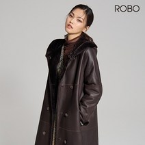 로보 22FW 스페인 라도마 리버시블 후드 롱 무스탕