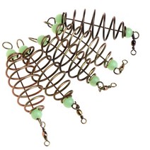 5 PCS/세트 낚시 미끼 스프링 미끼 인라인 매달린 태클 스테인리스 스틸 피더, 한개옵션0