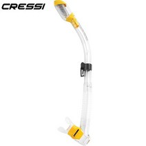 mp 센터 스노클 마스크 추천Cressi드라이 실리콘 스노클링 유연한 호흡 튜브 스쿠버 수영 장비, 02 Yellow