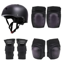 스케이트보드 가드 성인 바다거북 인라인 가드 세트 헬멧 스케이트 무릎 보호대 익스트림 스포츠, 거북이보호기어+매화헬멧