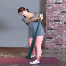 라텍스 골프 연습 자세 스트레칭 교정 요가 밴드, 그린